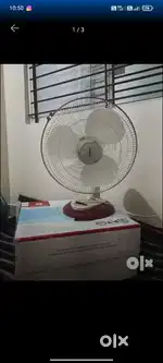 Havells table fan with 1 year warranty and box
