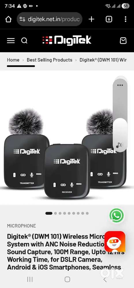 Wireless microphone digitech