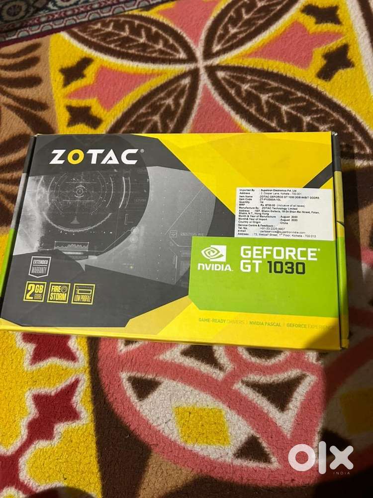 Zotac 1030 graphics card