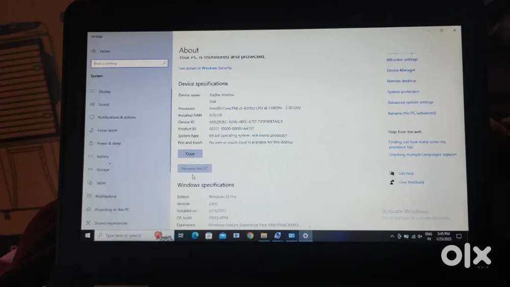 Dell latitude 3340 laptop in good condition