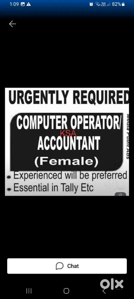 We need female tally operator