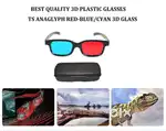 Anaglyph Red Blue Glasses 3D Movies watch Home Cinema Entertainment