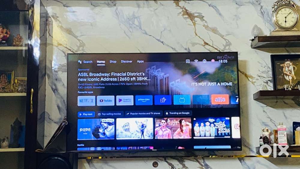 Hisense 55 inches smart android TV with Netflix and amazon and all..