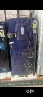 Sumsung refrigerator mystic overlay red 2025 January new  205 liter