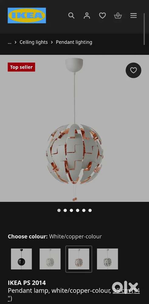 Light with blub Ikea