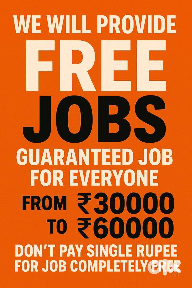 Free Jobs for needy peoples