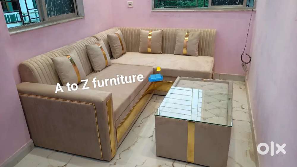 New brand l sofa cum bed luxury living