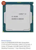 Processor i3 8 generation