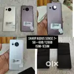 SHARP AQOUS SENSE 7+ (5G)
6gb/128gb 
1sim-1esim 
New no box deal 
With