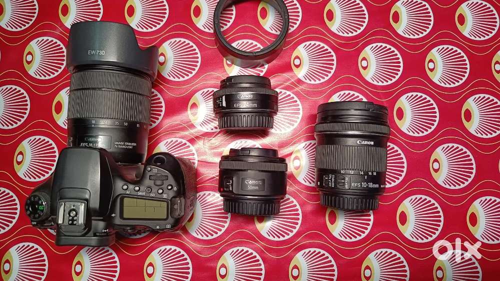 Canon 90D with 4 lens