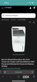 Bajaj air cooler 36L