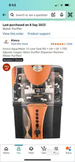 Kinsco Aqua Moon Copper Water Purifier