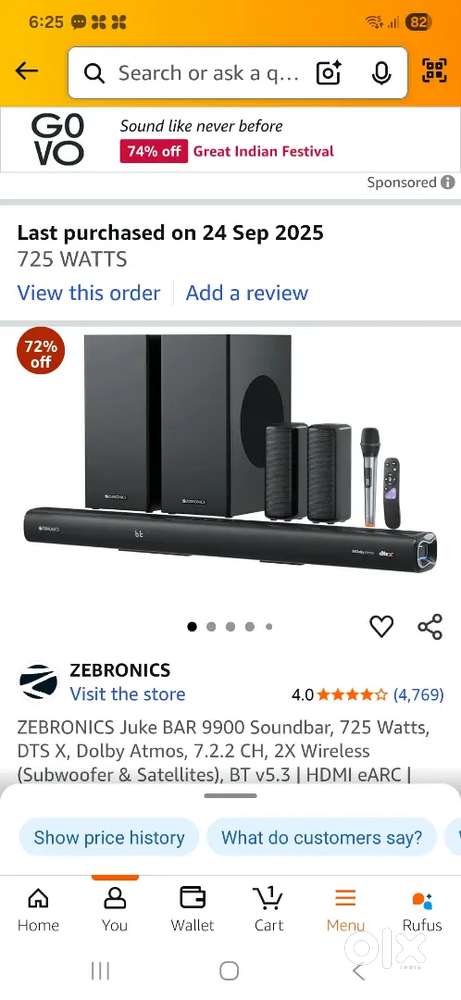 ZEBRONICS 9900 SOUND BAR
