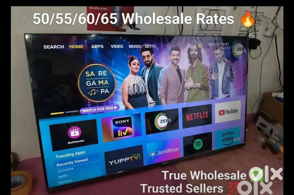 LED'S tv Android Smart Slim Bezel-less QLED available at factory Rates