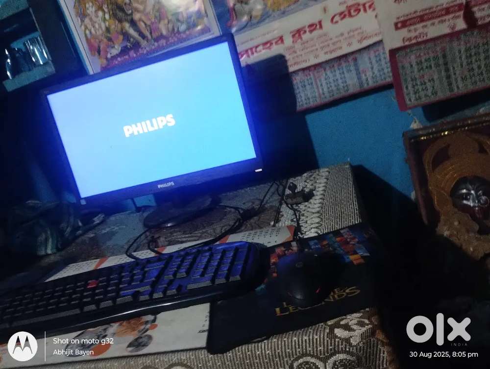 cpu display keyboard and mous ram 8gb and rom 1tb