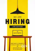 Work from home/Remote data entry operator needed.