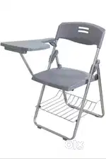 Study chair with writing reading shelf