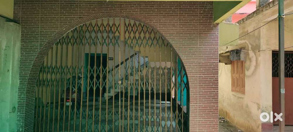 1 BHK Marble flooring flat with three sides open