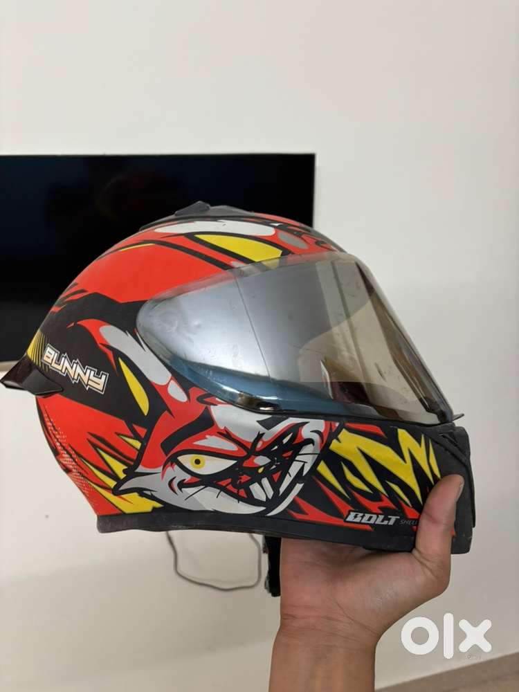 Stylish Vega Bolt Bunny Full-Face Helmet (DOT & ISI Certified)