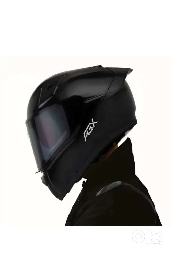 AGX Helmet wonder black ABS material unisex motorbike helmet (block)