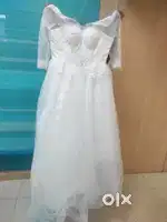 Beautiful white bridal gown