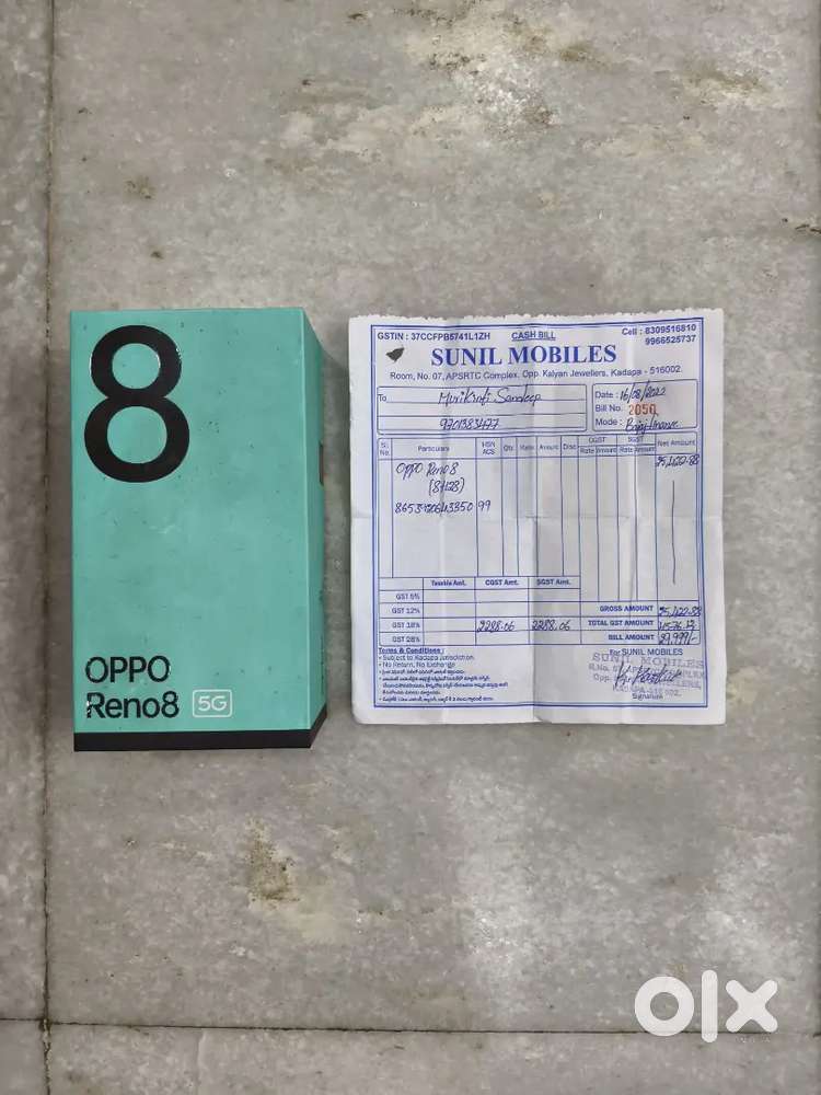 Oppo Reno8 Super condition no scratches no dents