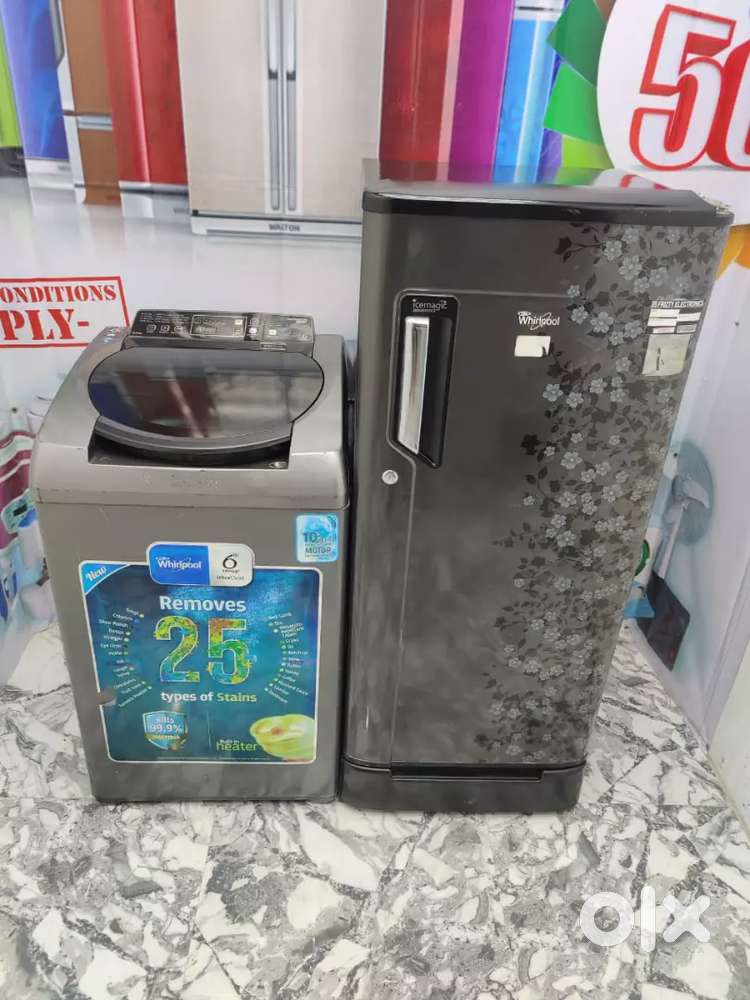 Budget combo: fridge+washing machine-Ideal for students,fmly&Bachelor