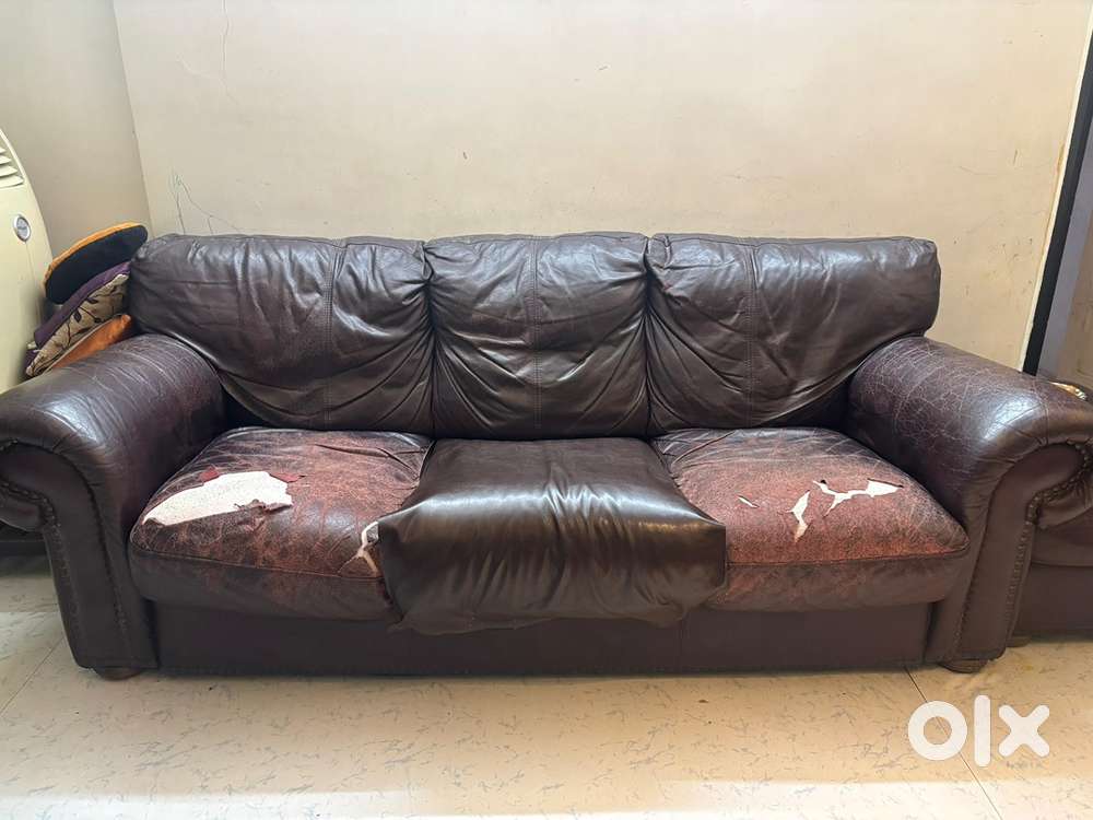 Real Leather Italian Sofa