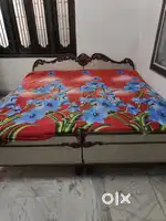 Double bed king size with mattress