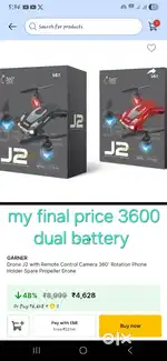 New Drone camera available reasonable price gimbal also