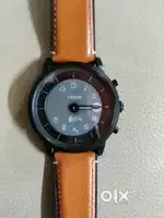 Fossil Collider Hybrid Hr Analog Black Dial Men's Watch-FTW7008