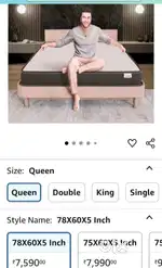 Mattress double bed
