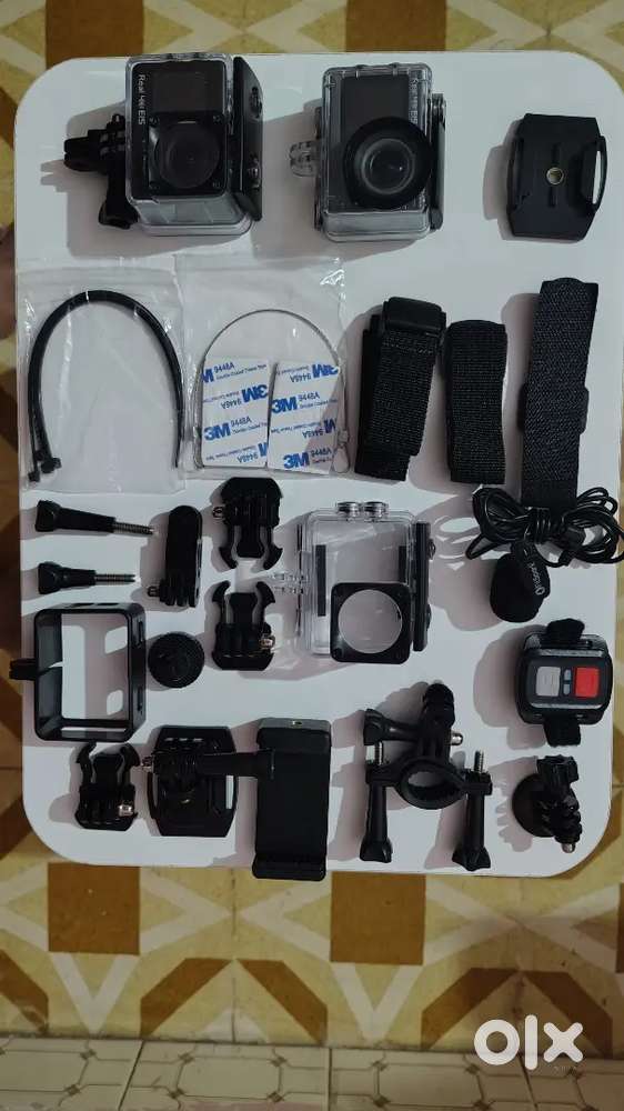 2 Action Camera with 1 Battery Fitspark