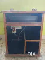 Wooden computer table
