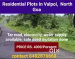 Residential plots In Valpoi, north goa Bicholim