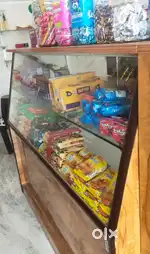 2 Shop counter with glass display