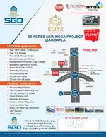 Just 27000/- per sq yrd near bongloor exit no:12