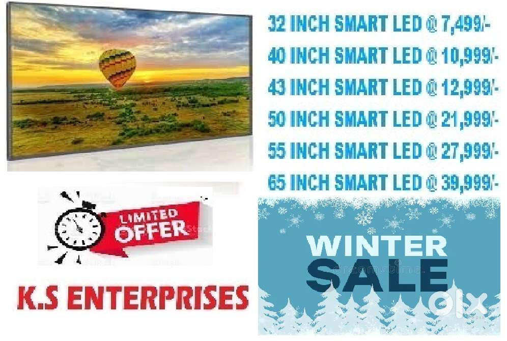 WINTER SALE 43 INCHES  SMART, 4K UHD LED TV IN 12,999 ONLY.