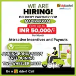BIGBASKET MADIPAKKAM GROCERY DELIVERY DAILY INCENTIVE&WEEKLY INCENTIVE