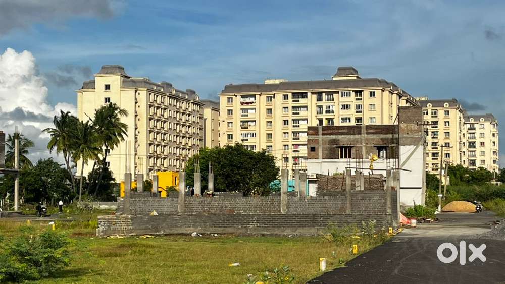 1152 Sqft DTCP App Plot just behind SIS Queens Town before Kayarambedu