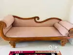 Premium antique design 3 seater sofa: teak wood (sagon) : new conditio