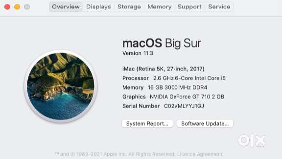 Assembled Mac system for Music production and video editing