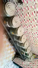 2kg Namkeen GlASS JAARS WITH STEEL CONTAINERS 16 PCS