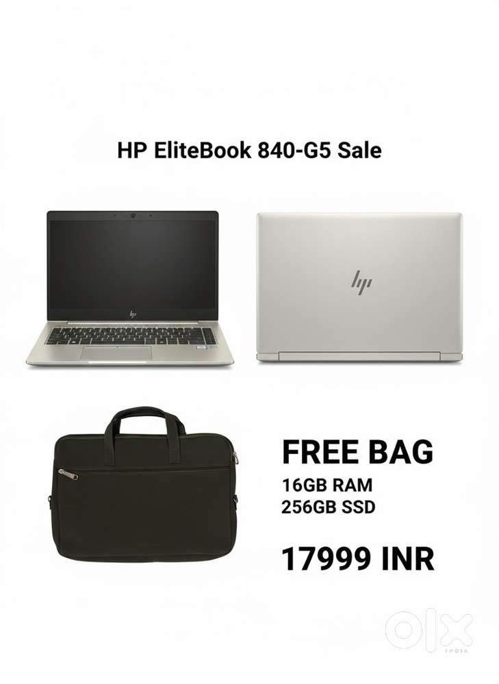 HP Elitebook - 16/256 - i5 8th gen - High End Laptop - With Free Bag