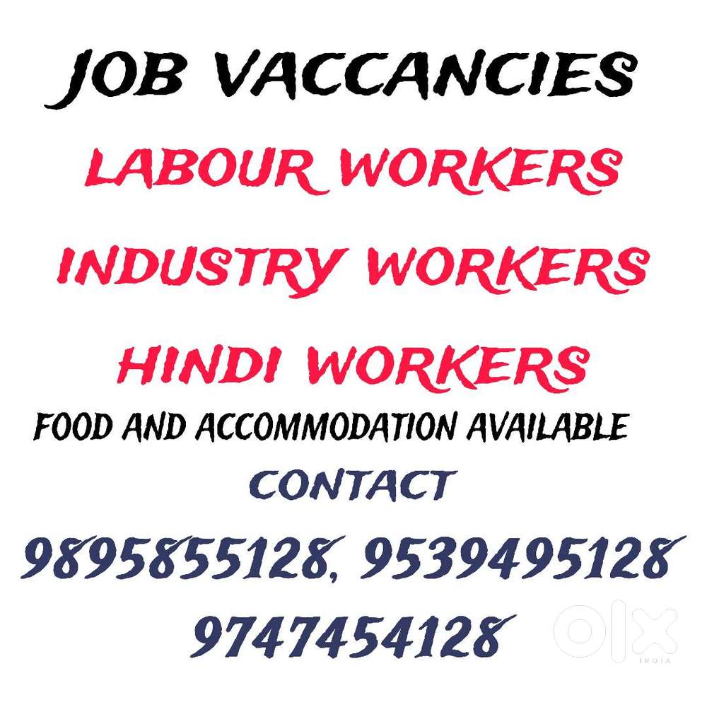 need industrial or labour workers for speaker box manufacturing unit