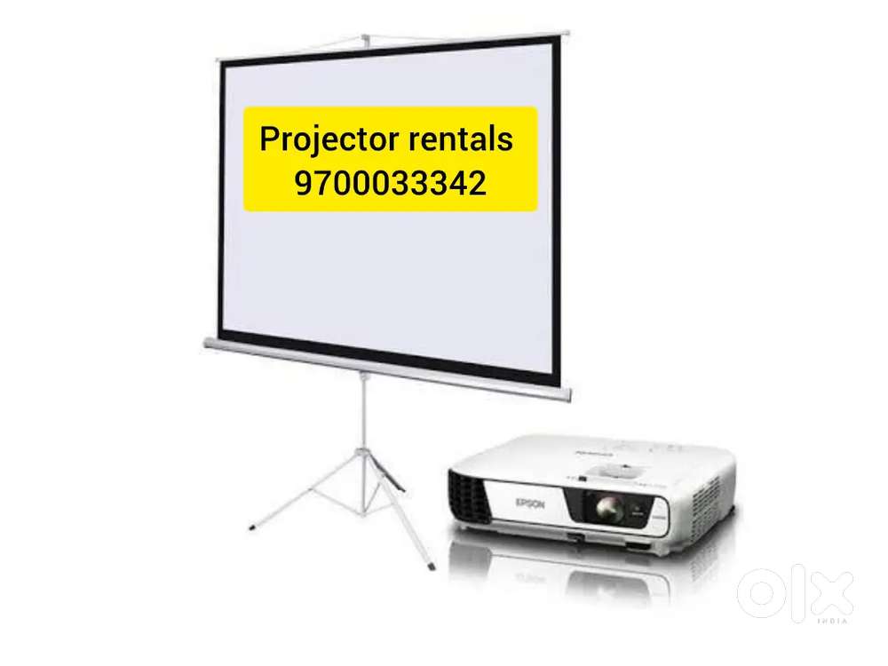 Projector and screen speaker Mike's rentals