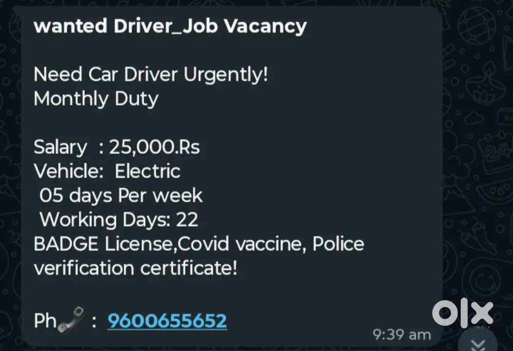 Driver wanted
