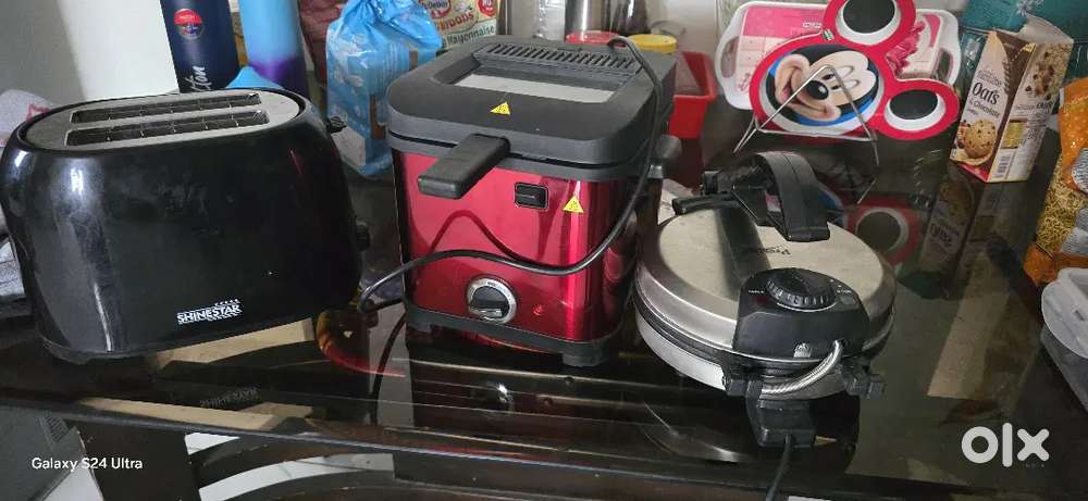 Bread toster,air fryer,chapthi maker less used new codition