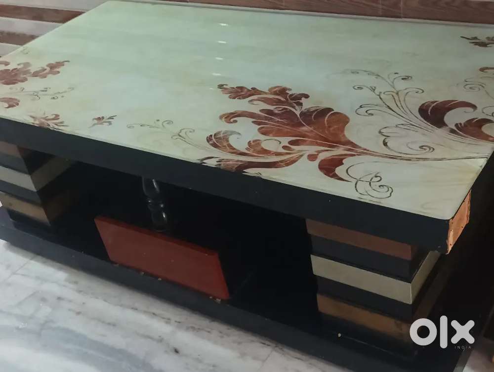 Glass top table