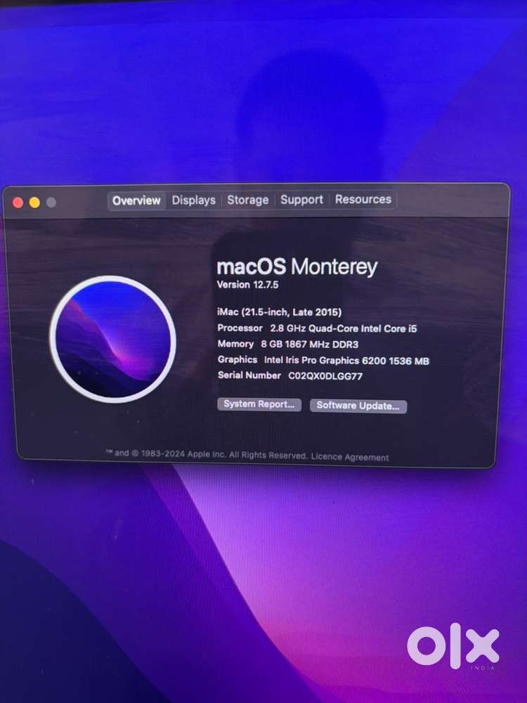 Imac 21.5 inch computer